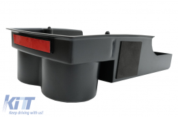 Central Console Storage Box suitable for Tesla Model S (2012-up) Model X (2015-up) Black-image-6070407