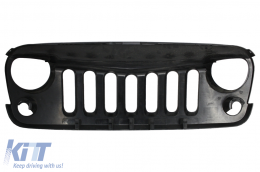 Central Front Grille suitable for JEEP Wrangler / Rubicon JK (2007-2017) Angry Vader Design Black-image-6000305