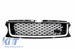 Central Grille and Side Vents Assembly suitable for Land Range Rover Sport L320 Facelift (2009-2013) Autobiography Look All Black Edition-image-6006754