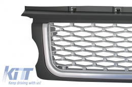 Central Grille and Side Vents Assembly suitable for Land Range Rover Sport L320 (2005-2008) Autobiography Look Silver Edition-image-6020593