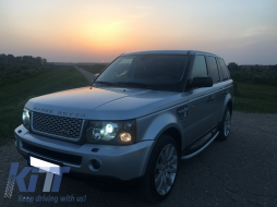 Central Grille and Side Vents Assembly suitable for Land Range Rover Sport L320 (2005-2008) Autobiography Look Silver Edition-image-6020619