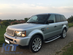 Central Grille and Side Vents Assembly suitable for Land Range Rover Sport L320 (2005-2008) Autobiography Look Silver Edition-image-6020621