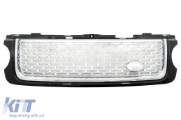 Central Grille and Side Vents Assembly suitable for Land Range Rover Vogue L322 III (2010-2012) Autobiography Look Black Edition-image-6006861