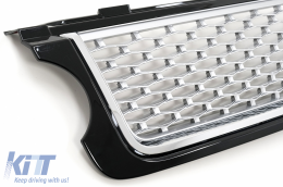 Central Grille and Side Vents Assembly suitable for Land Range Rover Vogue L322 III (2010-2012) Autobiography Look Black Edition-image-6006863