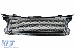 Central Grille and Side Vents Assembly suitable for Land Range Rover Vogue L322 III (2010-2012) Autobiography Look Black Edition-image-6006865