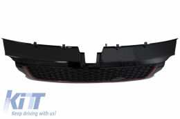 Central Grille and Side Vents Assembly suitable for Land Range Rover Sport L320 (2005-2008) Autobiography Look Black Red Edition-image-6042552