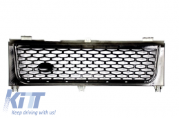 Central Grille and Side Vents Assembly suitable for Land Range Rover Vogue III L322 (2002-2005) All Black Autobiography Supercharged Edition-image-6006078