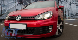 Central Grille Front Grille suitable for VW Golf 6 VI (2008-2012) GTI Design-image-6023221