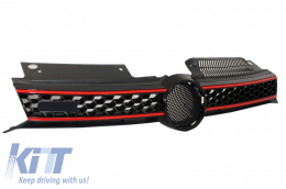 Central Grille Front Grille suitable for VW Golf 6 VI (2008-2012) GTI Design-image-6023227