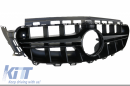 Central Grille suitable for Mercedes E-Class W213 S213 C238 A238 (2016-2019) Black E63 Design-image-6041301