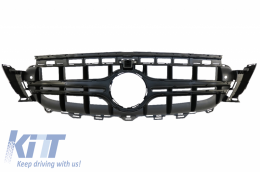 Central Grille suitable for Mercedes E-Class W213 S213 C238 A238 (2016-2019) Black E63 Design-image-6041303