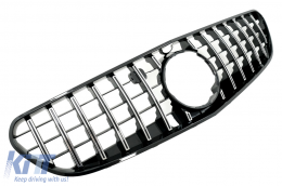 Central Grille suitable for Mercedes S-Class Coupe C217 (2014-2017) Cabrio A217 (2015-2017) GT-R Panamericana Design Chrome-image-6064342