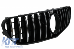 Central Grille suitable for Mercedes S-class Coupe C217 Facelift (2018-up) Cabrio A217 Facelift (2018-up) GT-R Panamericana Design Chrome-image-6064355