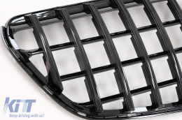 Central Grille suitable for Mercedes V-Class W447 Facelift (2020-Up) GT R Panamericana Design Black-image-6090285