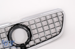 Central Grille suitable for Mercedes Vito (W447) (2020-up) GTR Panamericana Design Black Chrome-image-6091944