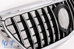 Central Grille suitable for Mercedes Vito (W447) (2020-up) GTR Panamericana Design Black Chrome-image-6091946