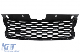 Central Grille suitable for Range Rover Vogue L405 (2013-2017) Autobiography Design conversion to 2018 Look Black & Chrome Edition-image-6067782