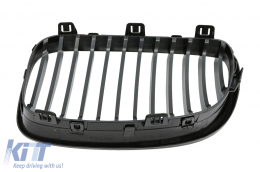 Central Kidney Grilles suitable for BMW 1 Series E81 E82 E87 E88 LCI (2007-2011) Piano Black-image-6073361