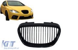 Centrale Griglia anteriore Nero lucido per Seat Toledo Leon Altea 04-09 Cupra Look-image-6069237