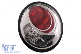 Chrome Taillights suitable for VW New Beetle HatchBack Cabrio (10.1998-05.2005)-image-6099333