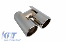 Chromed Exhaust Muffler Tips suitable for BMW E36 E46 E90 E91 E39 E60 E61 F10 F11 E64 F12 F13 F06 X5 E53 M5 design-image-6053934