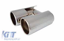 Chromed Exhaust Muffler Tips suitable for BMW E36 E46 E90 E91 E39 E60 E61 F10 F11 E64 F12 F13 F06 X5 E53 M5 design-image-6053936