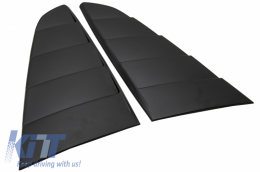 Classic Quarter Side Window Louvers suitable for Ford Mustang Mk6 VI Sixth Generation (2015-2019) Matte Black PFT Design-image-6047022