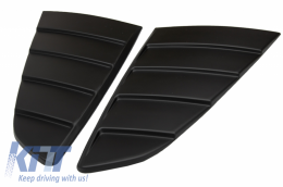 Classic Quarter Side Window Louvers suitable for Ford Mustang Mk6 VI Sixth Generation (2015-2019) Matte Black PFT Design-image-6047025