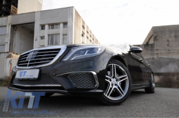 Completare Body Kit Scarico Punte Cromo per MERCEDES S W222 13-07.17 S65 Look LWB-image-6060135