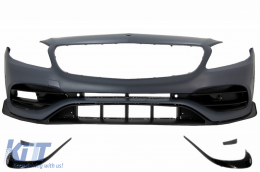 Completare Body Kit & Scarico Punte per Mercedes A W176 2012-2018 Facelift A45 Look-image-6081732