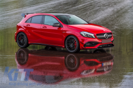 Complete Body Kit suitable for Mercedes A-Class W176 (2012-2018) Facelift A45 Design-image-6049622