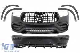 Complete Body Kit suitable for Mercedes GLE SUV Coupe C167 Sport Line (2019-Up) GLE 63S Design Black - CBMBGLEC167A63B