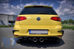 Complete Body Kit suitable for VW Golf 7 VII 5G1 (2012-2017) R400 Design with Complete Exhaust System And Windshield Roof Wing Fins Spoiler-image-6058233