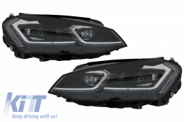 Complete Body Kit suitable for VW Golf 7 VII (2012-2017) With LED Headlights Sequential Dynamic Turning Lights R-line Look-image-6058308