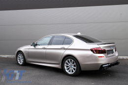 Complete Body Kit with Spoiler Lip and Mirror Covers Rear Carbon suitable for BMW 5 Series F10 Non LCI (2011-2014) M Design-image-6079220