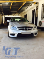 Complete Conversion Retrofit Body Kit suitable for Mercedes W204 C-class Facelift (2011-2014) C63 Design-image-55508