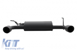 Complete Exhaust System Axle-Back suitable for Jeep Wrangler Rubicon JK (2007-2017) Double Exhaust Evacuation-image-6023387