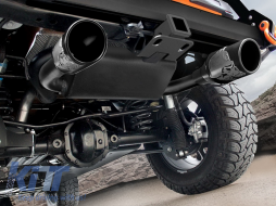 Complete Exhaust System Axle-Back suitable for JEEP Wrangler / Rubicon JK (2007-2017) Double Exhaust Metal Mulisha Design-image-6042977