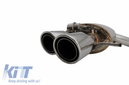 Complete Exhaust System suitable for BMW 5 Series F10 (2011-2016) Petrol 1.6/2.0 L 520i N2B20/NB20B16 / 528i NB20B20 Turbocharged I4 Twin Double Exhaust Pipes M5 M Sport Design with Valvetronic-image-6045032