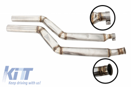 Complete Exhaust System suitable for BMW 5 Series F10 (2011-2016) Petrol 1.6/2.0 L 520i N2B20/NB20B16 / 528i NB20B20 Turbocharged I4 Twin Double Exhaust Pipes M5 M Sport Design with Valvetronic-image-6045037