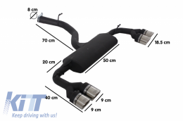 Complete Exhaust System suitable for VW Golf 7 VII (2013-2017) R Design-image-6049971