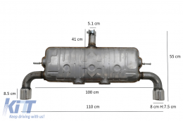 Complete Exhaust System suitable for VW Golf 7 VII (2013-up) GTI Design-image-6095440