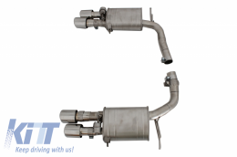 Complete Exhaust System suitable for VW Passat CC (2012-2017) turbo inline 4-cylinder petrol Engine (2.0 TFSI EA888) with Valvetronic-image-6045318