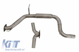 Complete Exhaust System suitable for VW Passat CC (2012-2017) turbo inline 4-cylinder petrol Engine (2.0 TFSI EA888) with Valvetronic-image-6045321