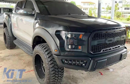 Complete Facelift Conversion Body Kit Assembly suitable for Ford Ranger (2015-2021) to 2017 F150 Raptor-image-6103304