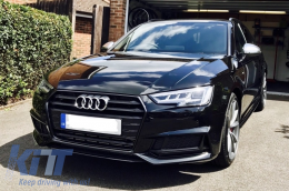 Complete Housing Mirror Covers suitable for Audi A6 4G C7 (2011-2018) Limousine Avant Extinction Aluminium RS6 Design With Side Assist-image-6043534