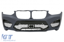 Completo Body Kit per BMW X4 SUV G02 2018+ Diffusore Scarico Punte Nero lucido-image-6089653