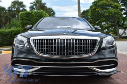 Convesion Body Kit suitable for Mercedes S-Class W222 Facelift (2013-2017) with Headlights and Taillights Full LED-image-6069053