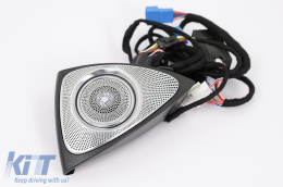 Copertura Altoparlante Griglie Ventilazione AC Porta Tweeter rotanti LED 3D 64 colori per Mercedes Classe E W213 S213 2016-2019-image-6104349