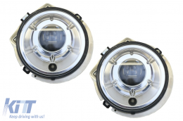 Coperture fari LED DRL per Mercedes W463 89-12 Luci di svolta G65 Design-image-6067800